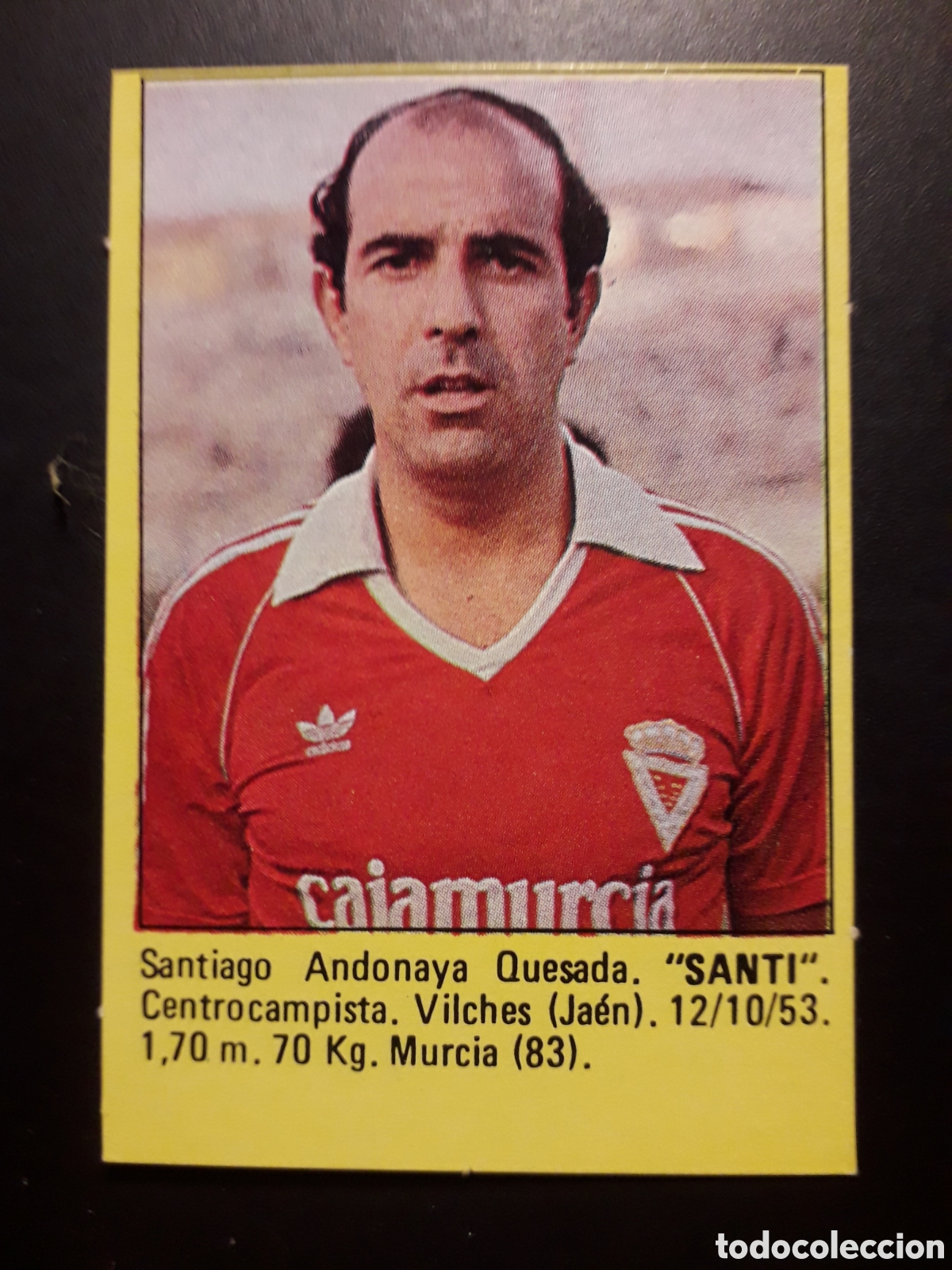 Cromos de f&uacute;tbol: SANTI, MURCIA SUPER F&Uacute;TBOL 84 83-84 1983-1984 ROLL&Aacute;N DESPEGADO PEDIDO M&Iacute;NIMO 3&euro;