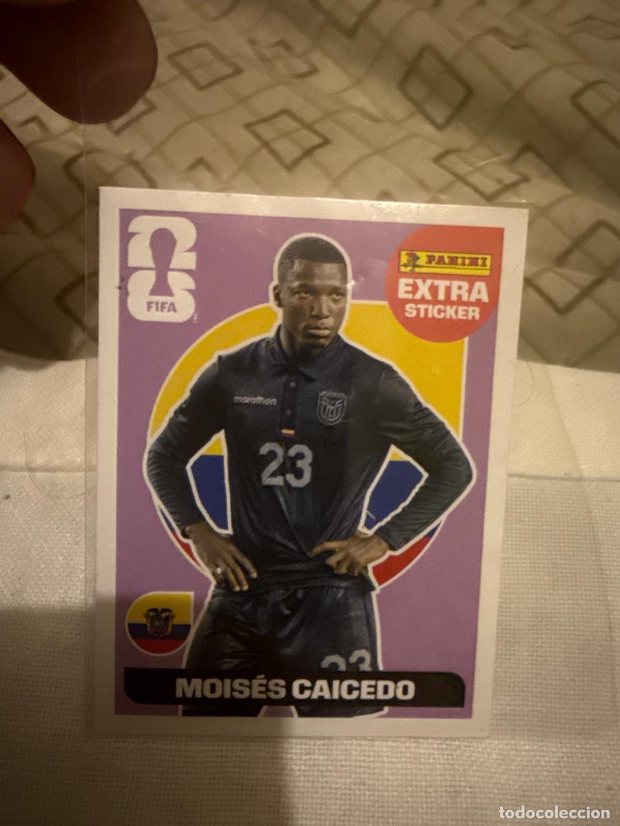 Cromos de f&uacute;tbol: Caicedo extrasticker base mundial 2026