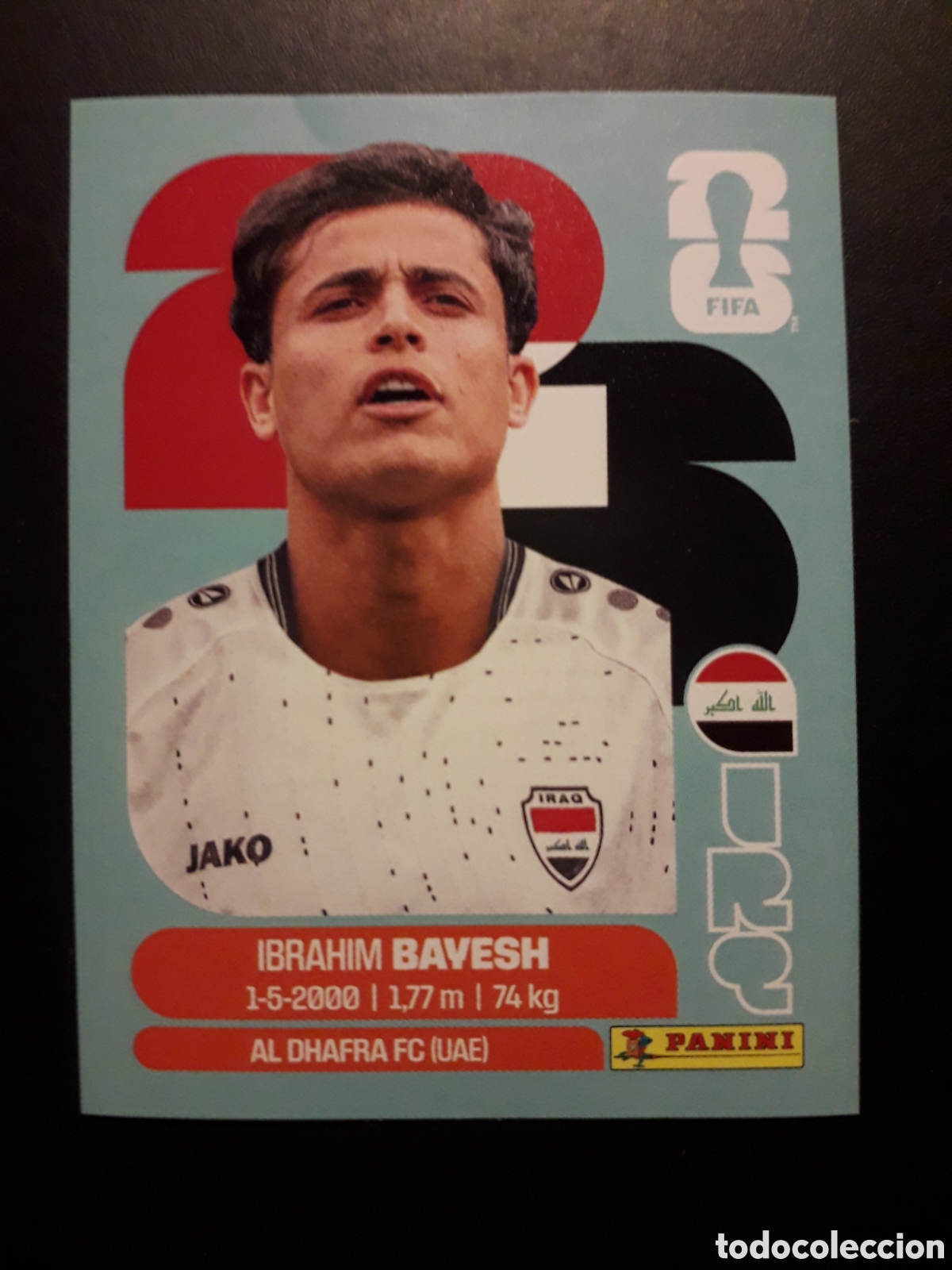 Cromos de f&uacute;tbol: BAYESH IRAQ IRQ 11 MUNDIAL F&Uacute;TBOL 2026 FIFA WORLD CUP PANINI SIN PEGAR PEDIDO M&Iacute;NIMO 3&euro;