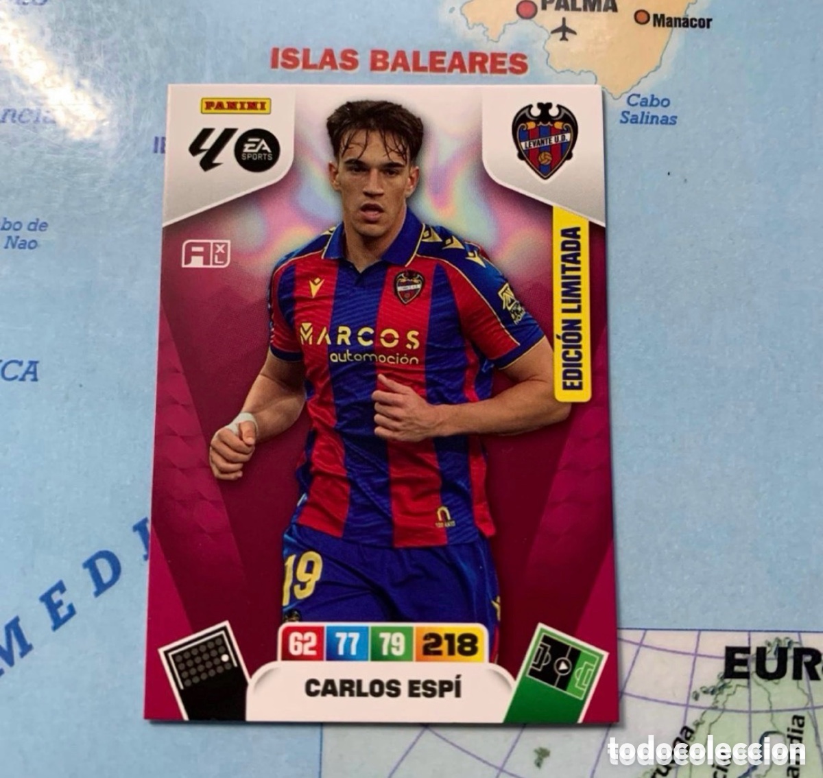 Cromos de Futebol: Carlos Esp&iacute; edici&oacute;n limitada del Levante cromo adrenalyn XL 25-26 2025-2026