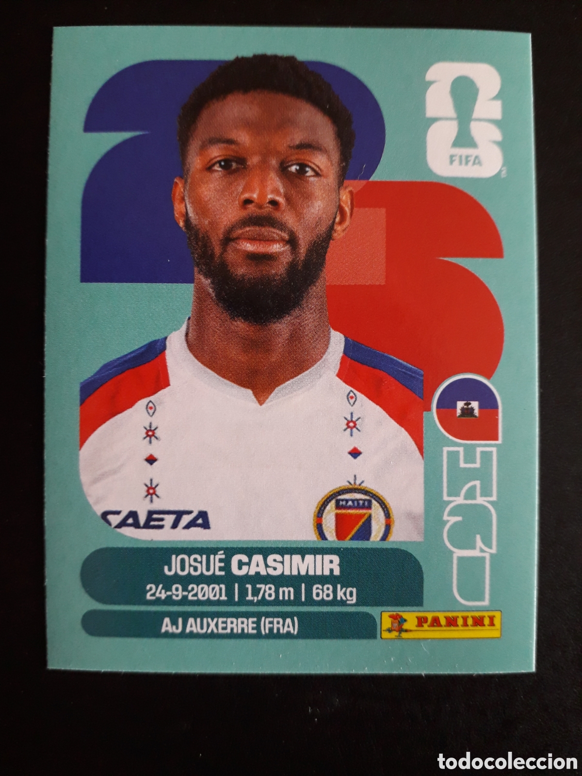 Cromos de f&uacute;tbol: CASIMIR HAIT&Iacute; HAI 16 MUNDIAL F&Uacute;TBOL 2026 FIFA WORLD CUP PANINI SIN PEGAR PEDIDO M&Iacute;NIMO 3&euro;