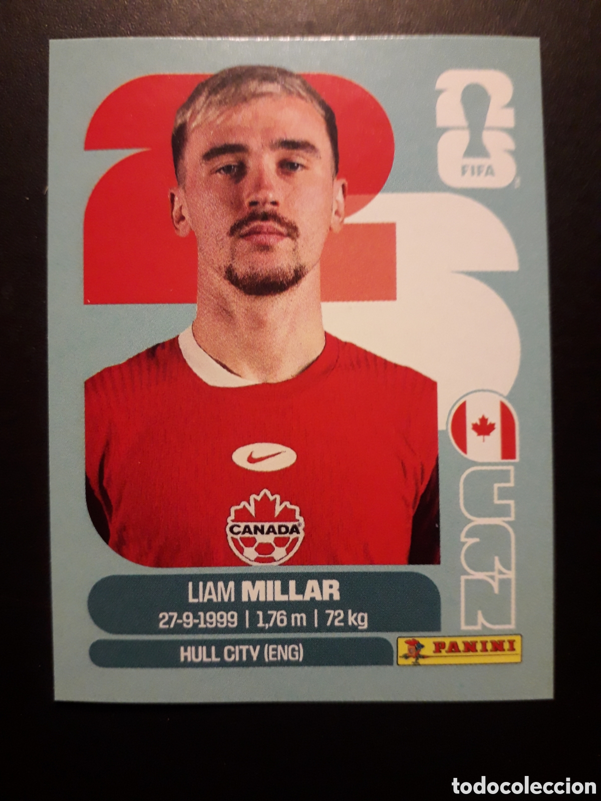 Cromos de f&uacute;tbol: MILLAR CANAD&Aacute; CAN 18 MUNDIAL F&Uacute;TBOL 2026 FIFA WORLD CUP PANINI SIN PEGAR PEDIDO M&Iacute;NIMO 3&euro;