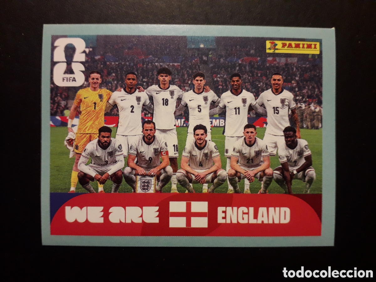 Cromos de f&uacute;tbol: EQUIPO INGLATERRA ENG 13 MUNDIAL F&Uacute;TBOL 2026 FIFA WORLD CUP PANINI SIN PEGAR PEDIDO M&Iacute;NIMO 3&euro;