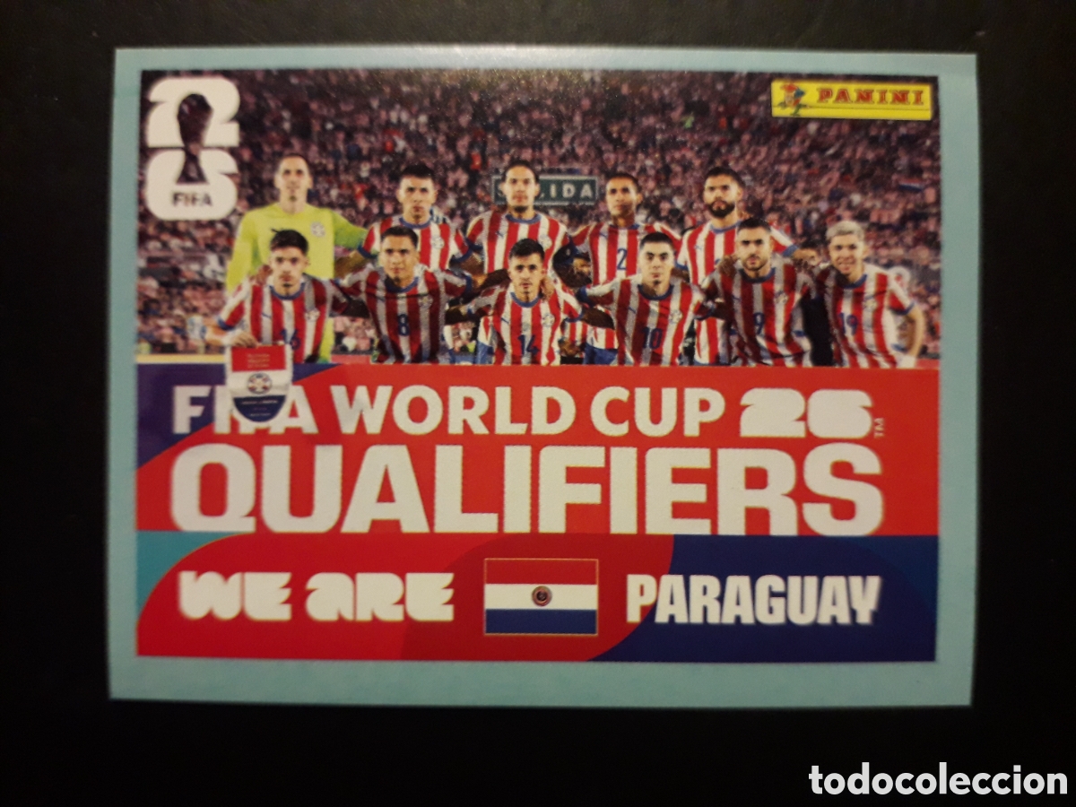 Cromos de f&uacute;tbol: EQUIPO PARAGUAY PAR 13 MUNDIAL F&Uacute;TBOL 2026 FIFA WORLD CUP PANINI SIN PEGAR PEDIDO M&Iacute;NIMO 3&euro;