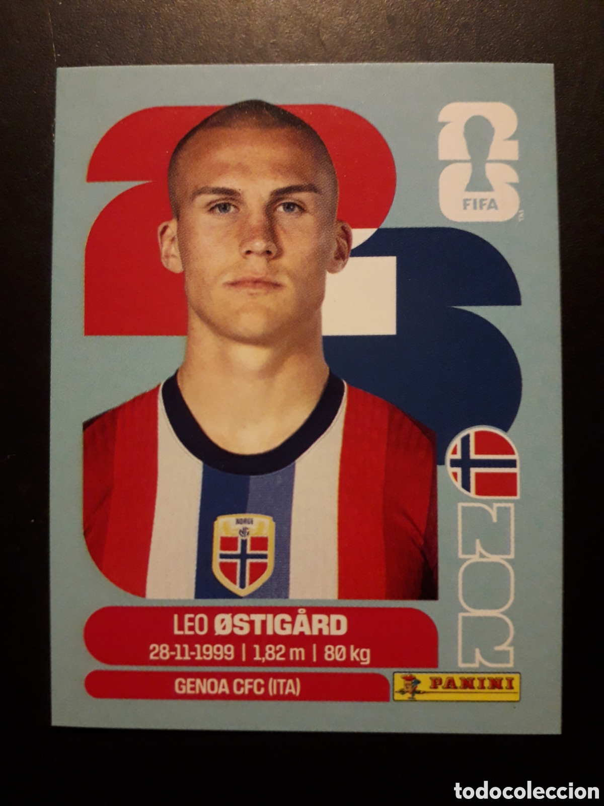 Cromos de f&uacute;tbol: &Oslash;STIG&Aring;RD NORUEGA NOR 4 MUNDIAL F&Uacute;TBOL 2026 FIFA WORLD CUP PANINI SIN PEGAR PEDIDO M&Iacute;NIMO 3&euro;