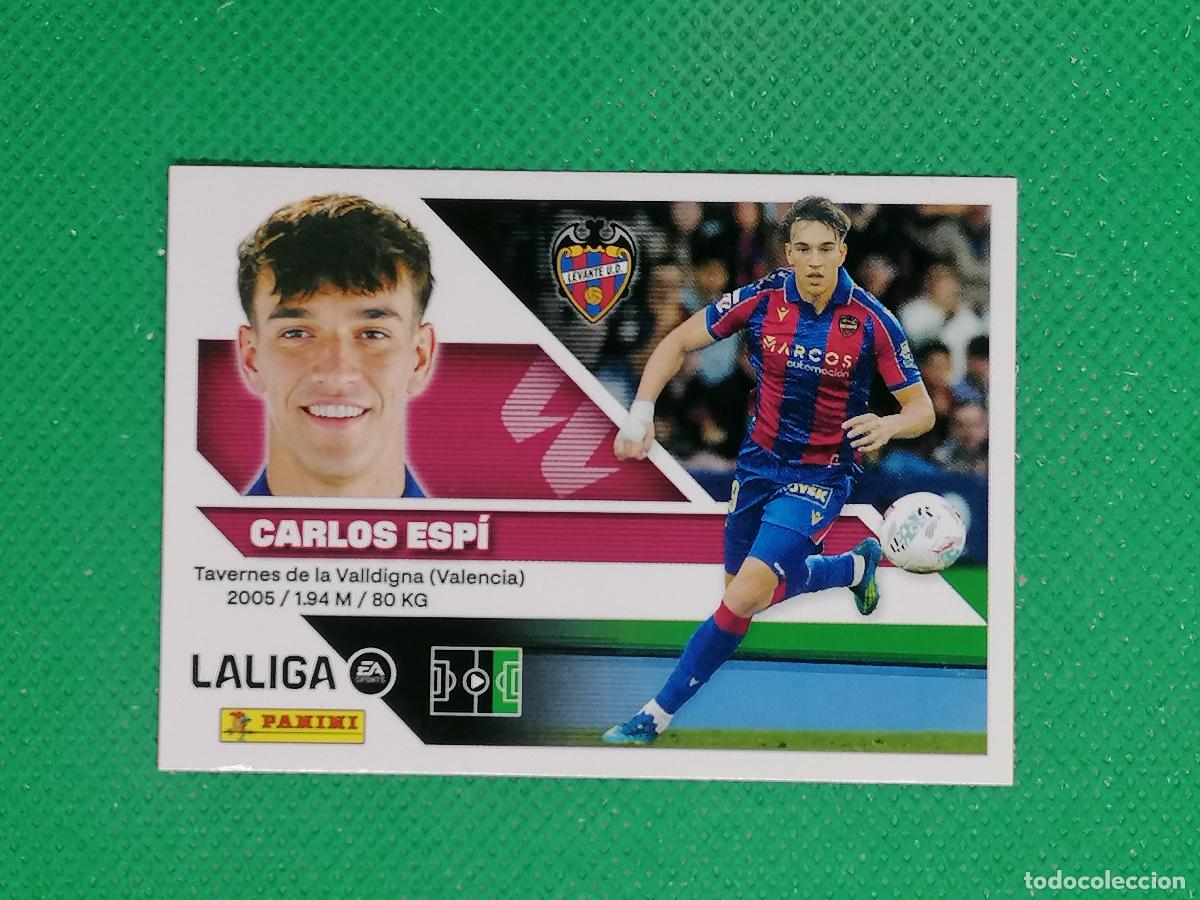 Cartes &agrave; collectionner de Football: 20 CARLOS ESPI LEVANTE ⚽ PANINI LIGA ESTE 26 27 2026 2027 ⚽
