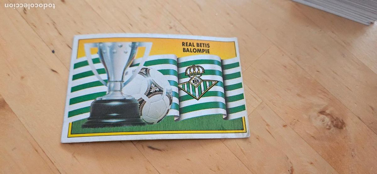 Cartes &agrave; collectionner de Football: Escudo - 24 - Real Betis - Escudo - liga 1990 1991 90 91 despegado trading card