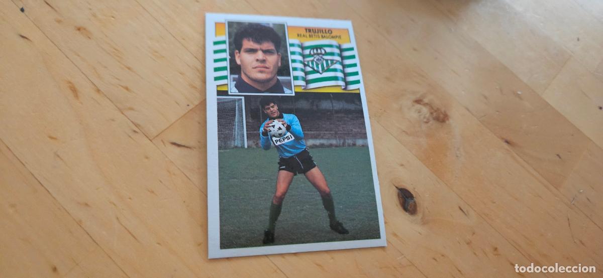 Cartes &agrave; collectionner de Football: Trujillo - 27 - Real Betis - Jugador - liga 1990 1991 90 91 despegado trading card