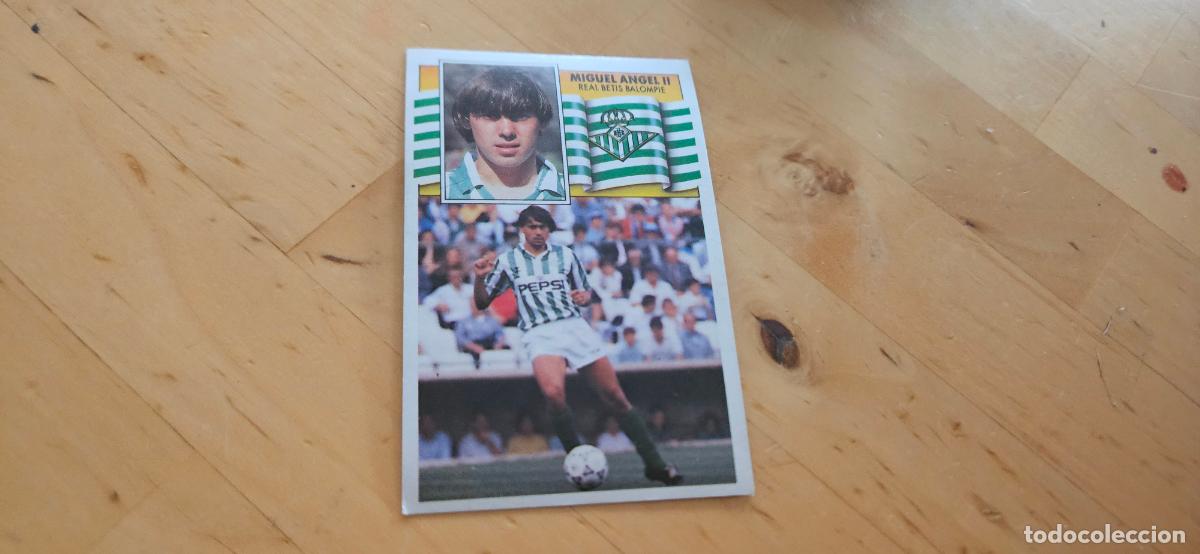 Cartes &agrave; collectionner de Football: Miguel &Aacute;ngel II - 29 - Real Betis - Jugador - liga 1990 1991 90 91 despegado trading card