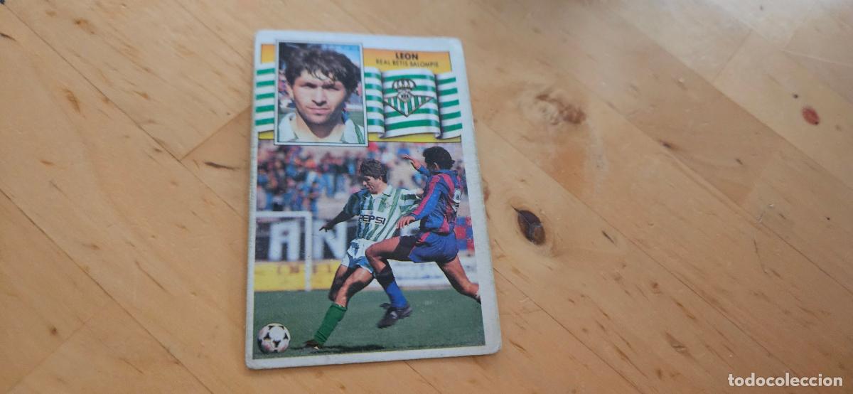 Cartes &agrave; collectionner de Football: Le&oacute;n - 30 - Real Betis - Jugador - liga 1990 1991 90 91 despegado trading card