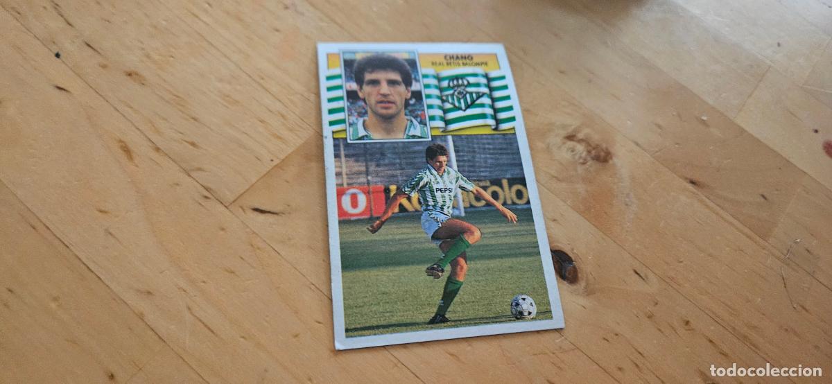Figurine di Calcio: Chano - 34 - Real Betis - Jugador - liga 1990 1991 90 91 despegado trading card