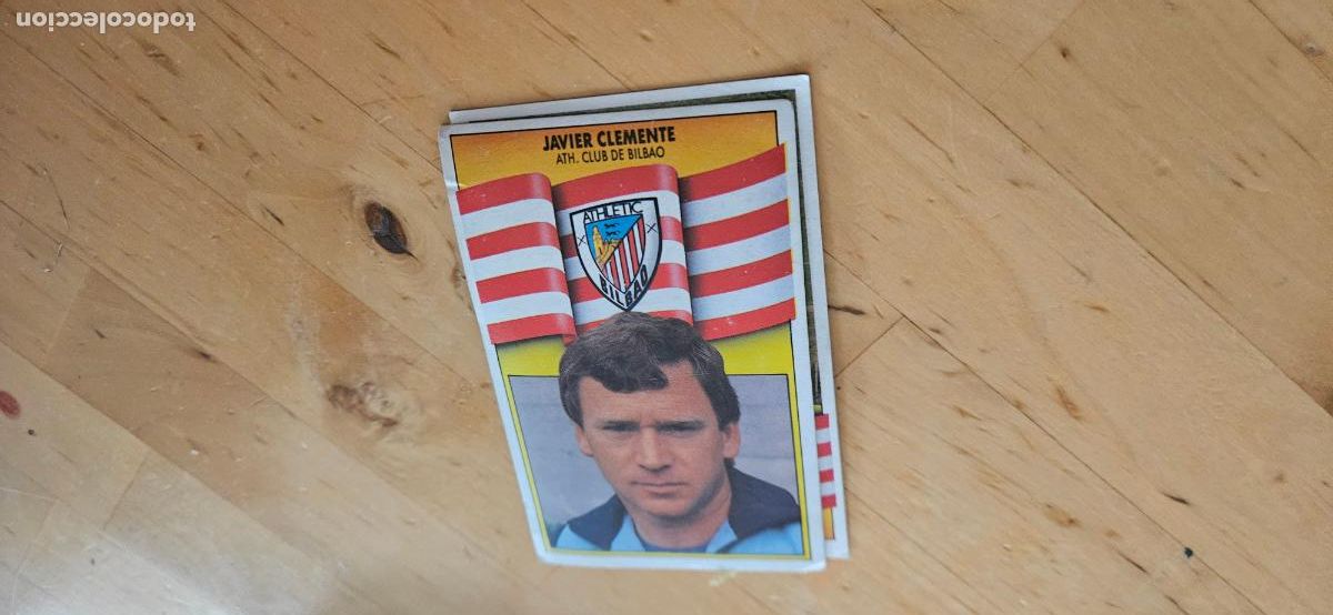 Figurine di Calcio: Javier Clemente - 43 - Athletic Club - Jugador - liga 1990 1991 90 91 despegado trading card