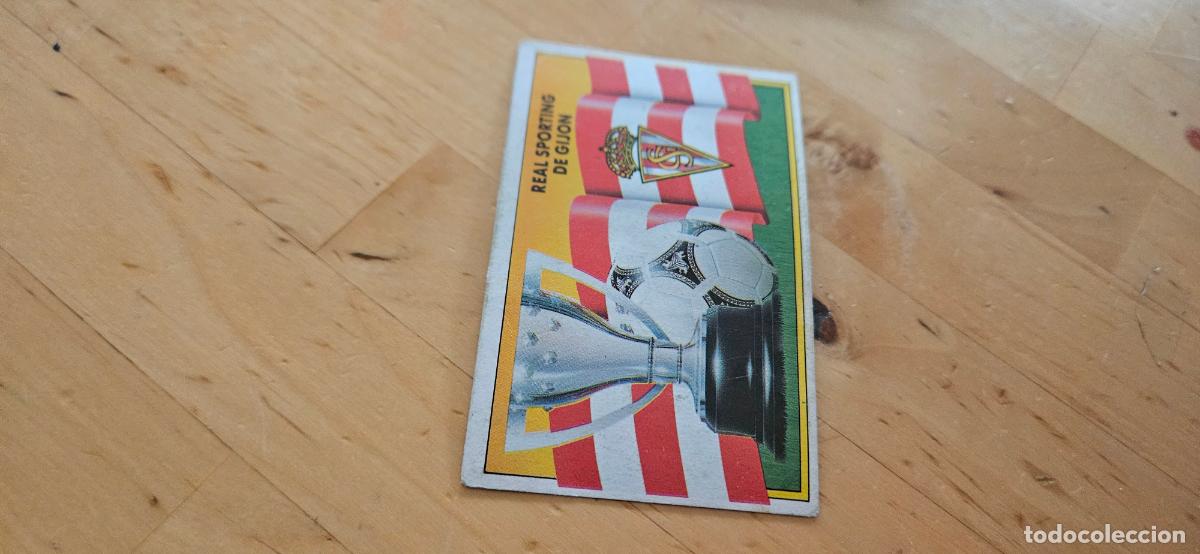 Figurine di Calcio: Escudo - 138 - Sporting de Gij&oacute;n - Escudo - liga 1990 1991 90 91 despegado trading card