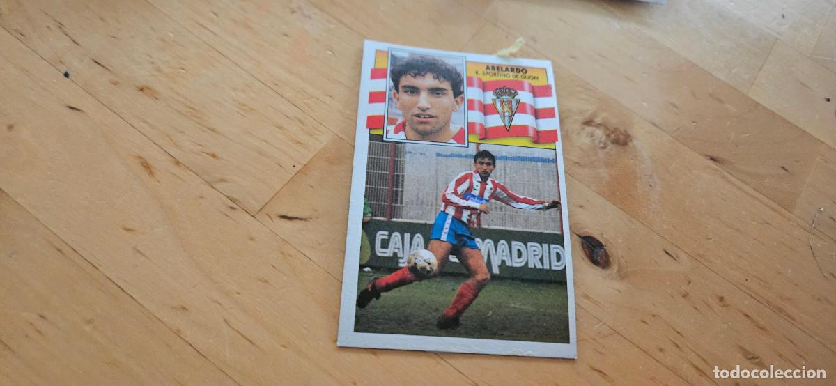 Figurine di Calcio: Abelardo - 146 - Sporting de Gij&oacute;n - Jugador - liga 1990 1991 90 91 despegado trading card