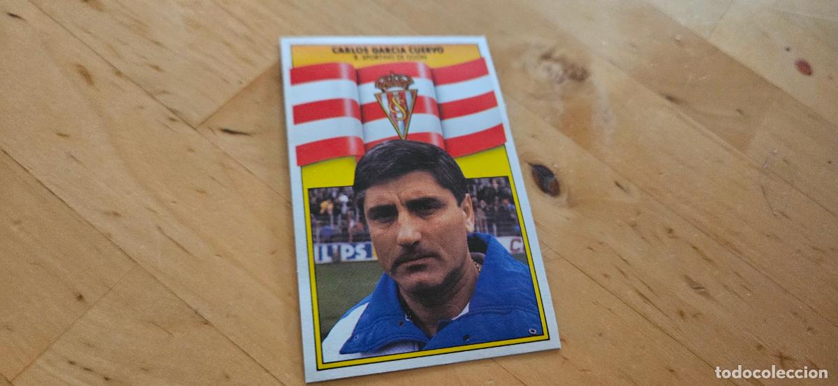 Figurine di Calcio: Cuervo - 139 - Sporting de Gij&oacute;n - Jugador - liga 1990 1991 90 91 despegado trading card