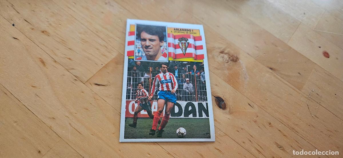 Figurine di Calcio: Ablanedo I - 143 - Sporting de Gij&oacute;n - Jugador - liga 1990 1991 90 91 despegado trading card