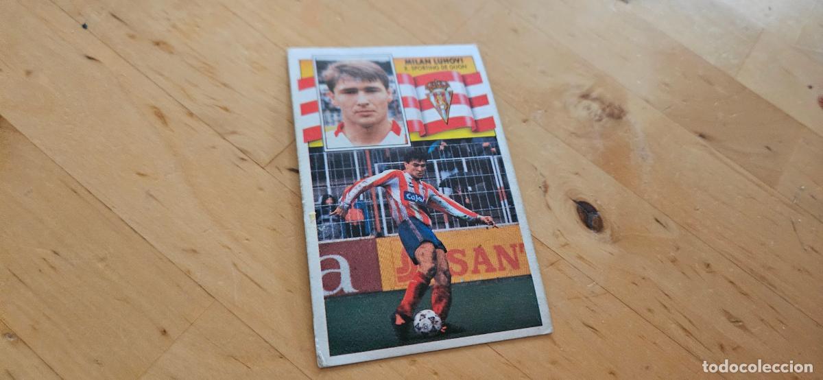 Figurine di Calcio: Milan Luhovi - 157 - Sporting de Gij&oacute;n - Jugador - liga 1990 1991 90 91 despegado trading ca