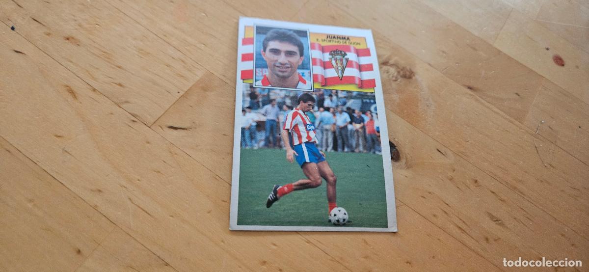 Figurine di Calcio: Juanma - 154 - Sporting de Gij&oacute;n - Jugador - liga 1990 1991 90 91 despegado trading card