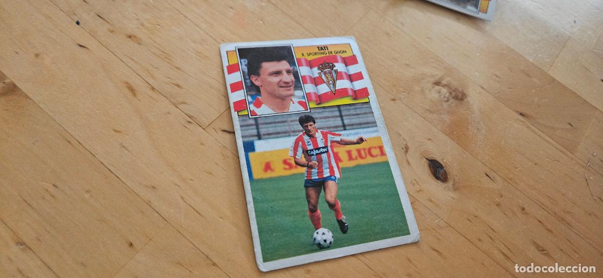Figurine di Calcio: Tati - 145 - Sporting de Gij&oacute;n - Jugador - liga 1990 1991 90 91 despegado trading card