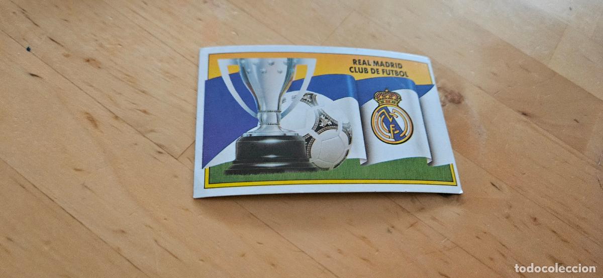 Fu&szlig;ball-Sticker: Escudo - 201 - Real Madrid - Escudo - liga 1990 1991 90 91 despegado trading card
