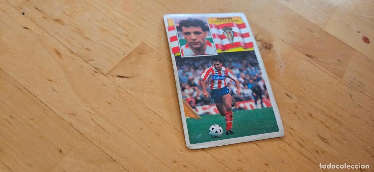 Cromos de f&uacute;tbol: Narciso - 155 - Sporting de Gij&oacute;n - Jugador - liga 1990 1991 90 91 despegado trading card