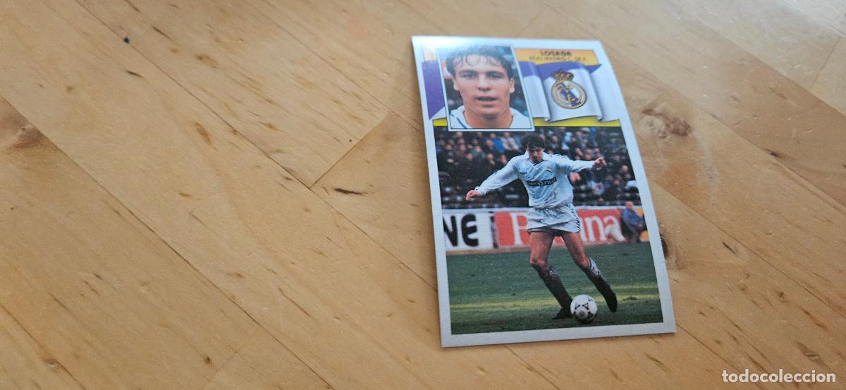 Cromos de f&uacute;tbol: Losada - 217 - Real Madrid - Jugador - liga 1990 1991 90 91 despegado trading card