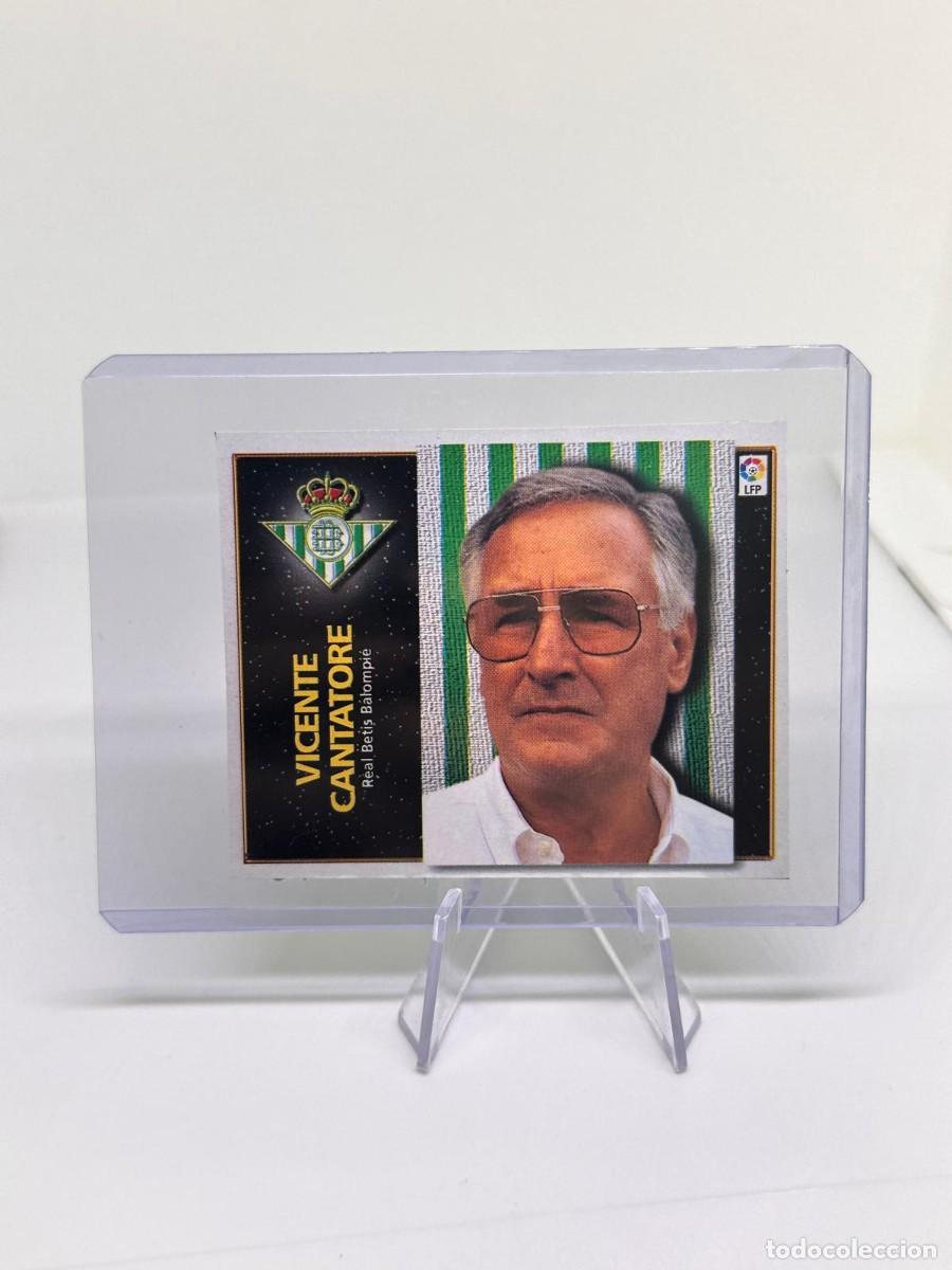 Cromos de f&uacute;tbol: Vicente Cantaore Real Betis Recortado Liga Este 98 99 1998 1999