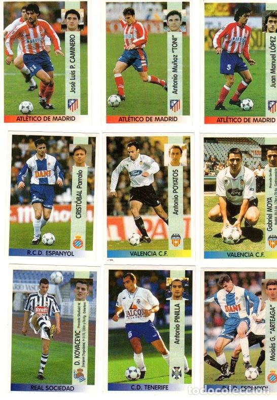 Cromos de f&uacute;tbol: LIGA 96/97 DE FUTBOL PROFESIONAL *** CROMOS PANINI *** LOTE