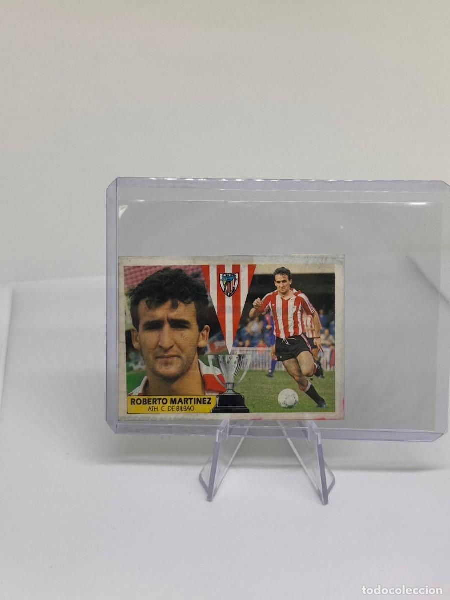 Cromos de f&uacute;tbol: Roberto Martinez Athletico de Bilbao Recortado Liga Este 87 88 1987 1988
