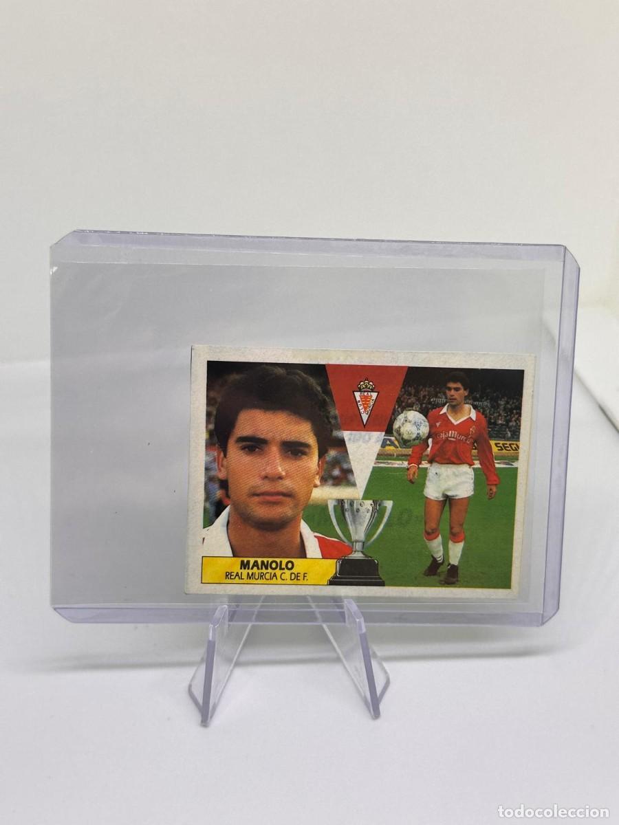 Cromos de f&uacute;tbol: Manolo Real Murcia Recortado Liga Este 87 88 1987 1988
