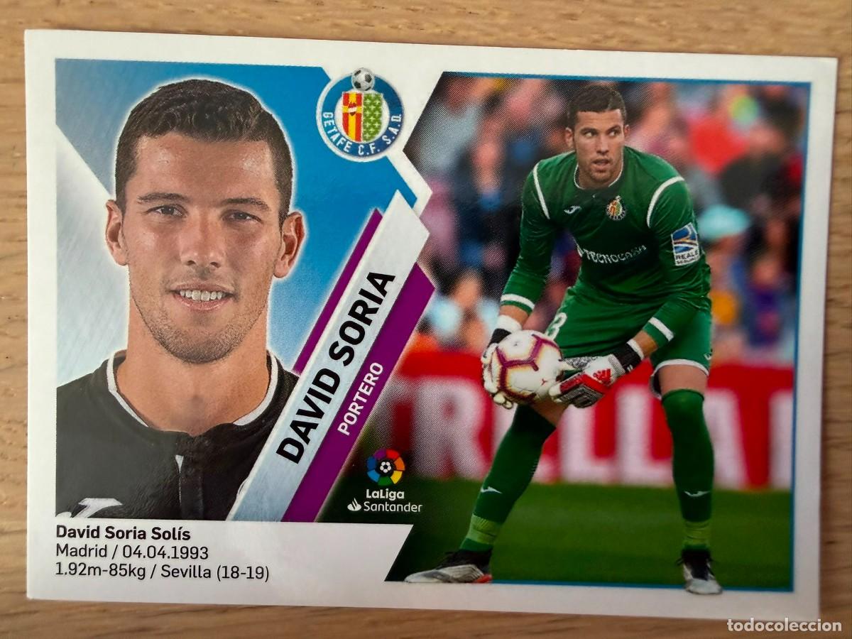 Cromos de f&uacute;tbol: 1 DAVID SORIA GETAFE 19 20 2019 2020 LIGA SANTANDER COLECCIONES ESTE SIN PEGAR STICKER