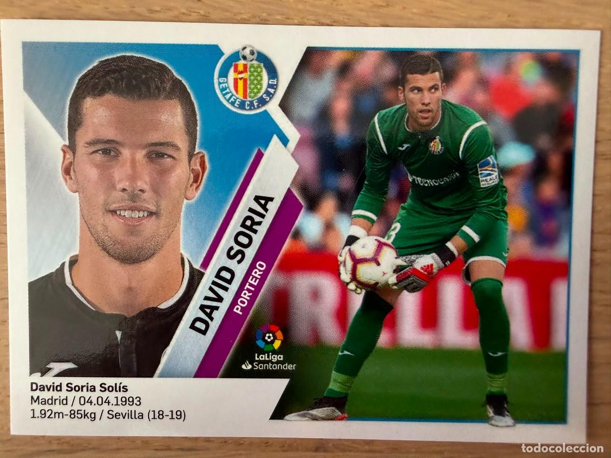 Cromos de f&uacute;tbol: 1 DAVID SORIA GETAFE 19 20 2019 2020 LIGA SANTANDER COLECCIONES ESTE SIN PEGAR STICKER