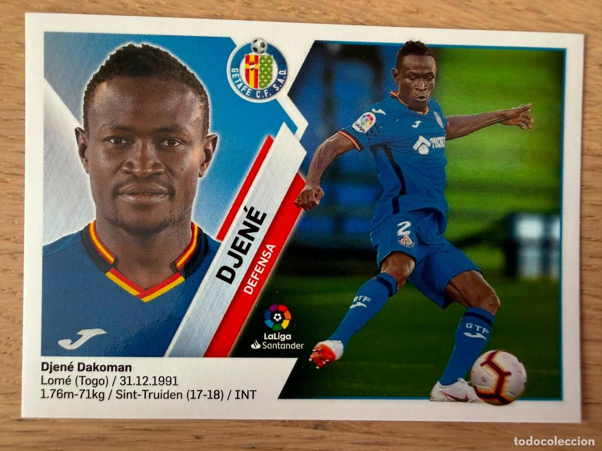 Cromos de f&uacute;tbol: 4 DJENE GETAFE 19 20 2019 2020 LIGA SANTANDER COLECCIONES ESTE SIN PEGAR STICKER