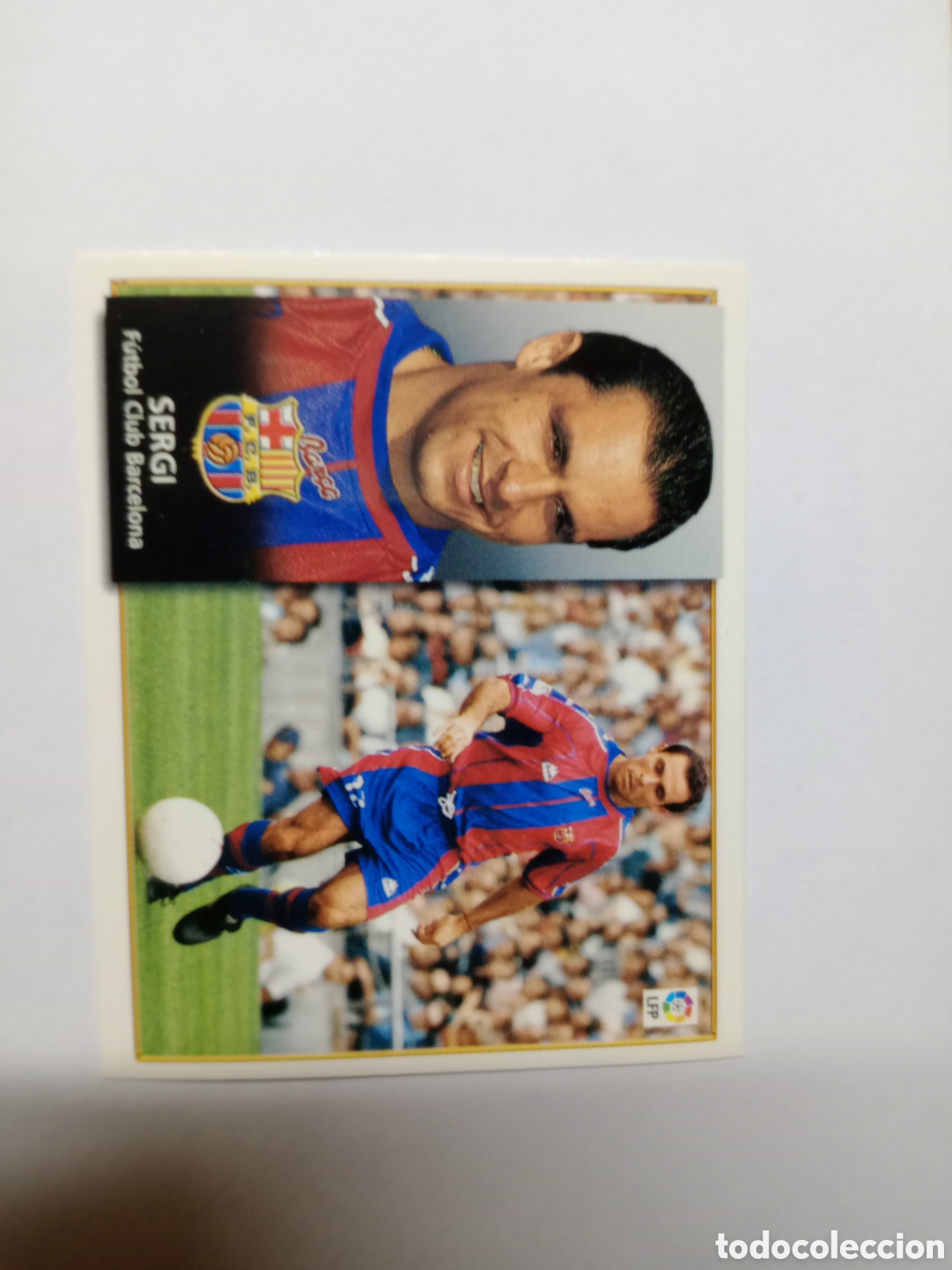 Cromos de f&uacute;tbol: 98-99 ESTE CROMO NUEVO NUNCA PEGADO EN BUEN ESTADO SERGI