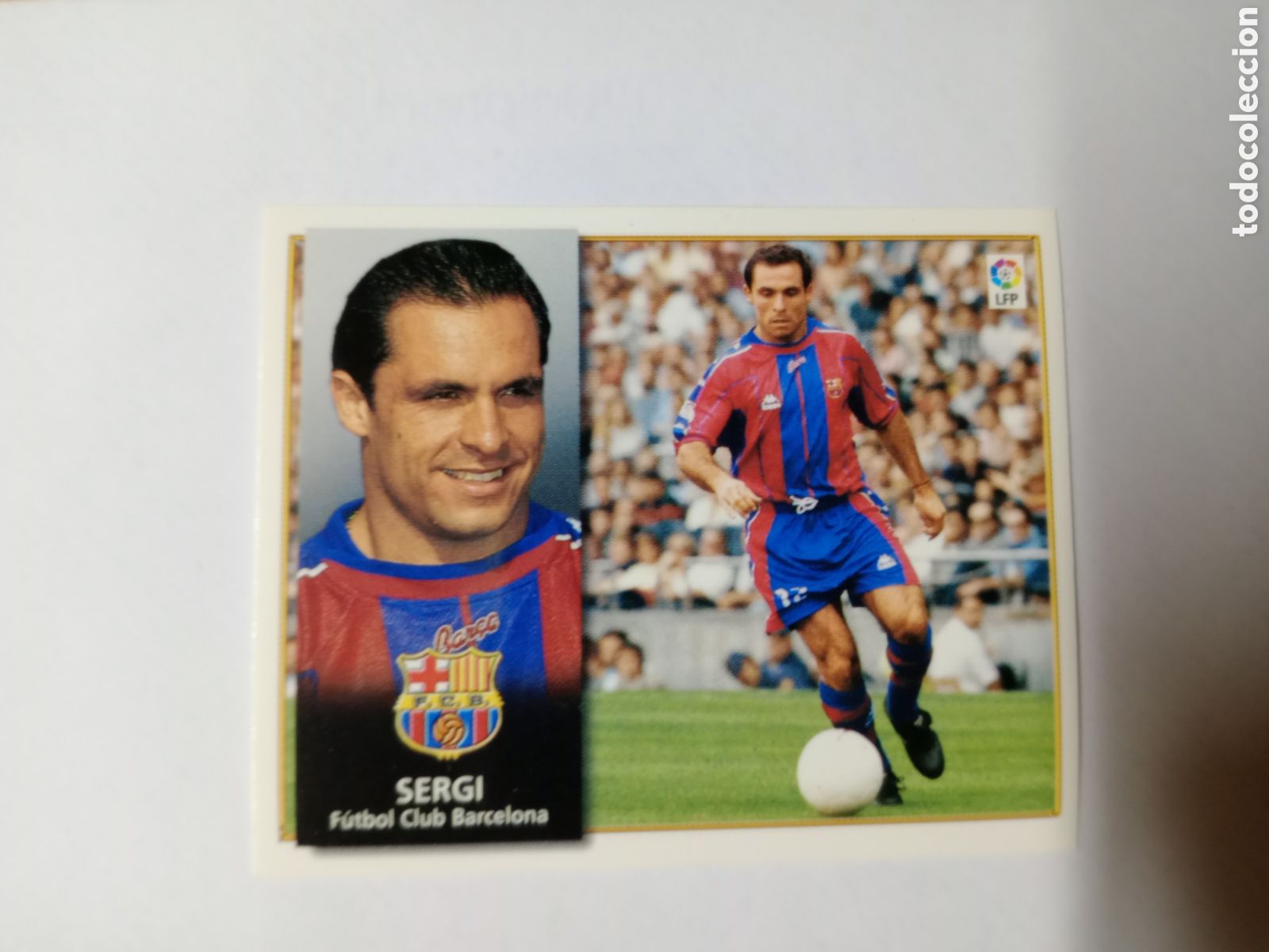 Cromos de f&uacute;tbol: 98-99 ESTE CROMO NUEVO NUNCA PEGADO EN BUEN ESTADO SERGI
