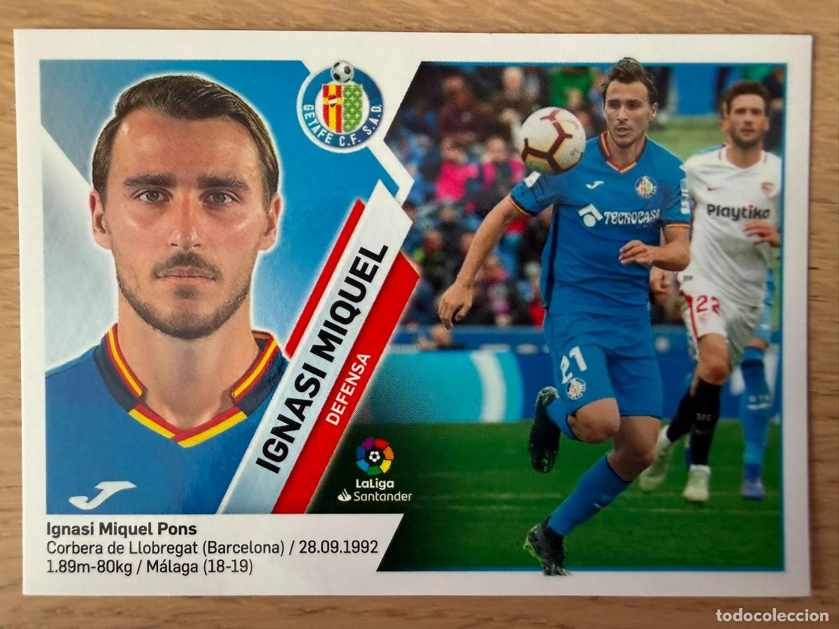 Cromos de f&uacute;tbol: 6B 6 B IGNASI MIQUEL GETAFE 19 20 2019 2020 LIGA SANTANDER COLECCIONES ESTE SIN PEGAR STICKER