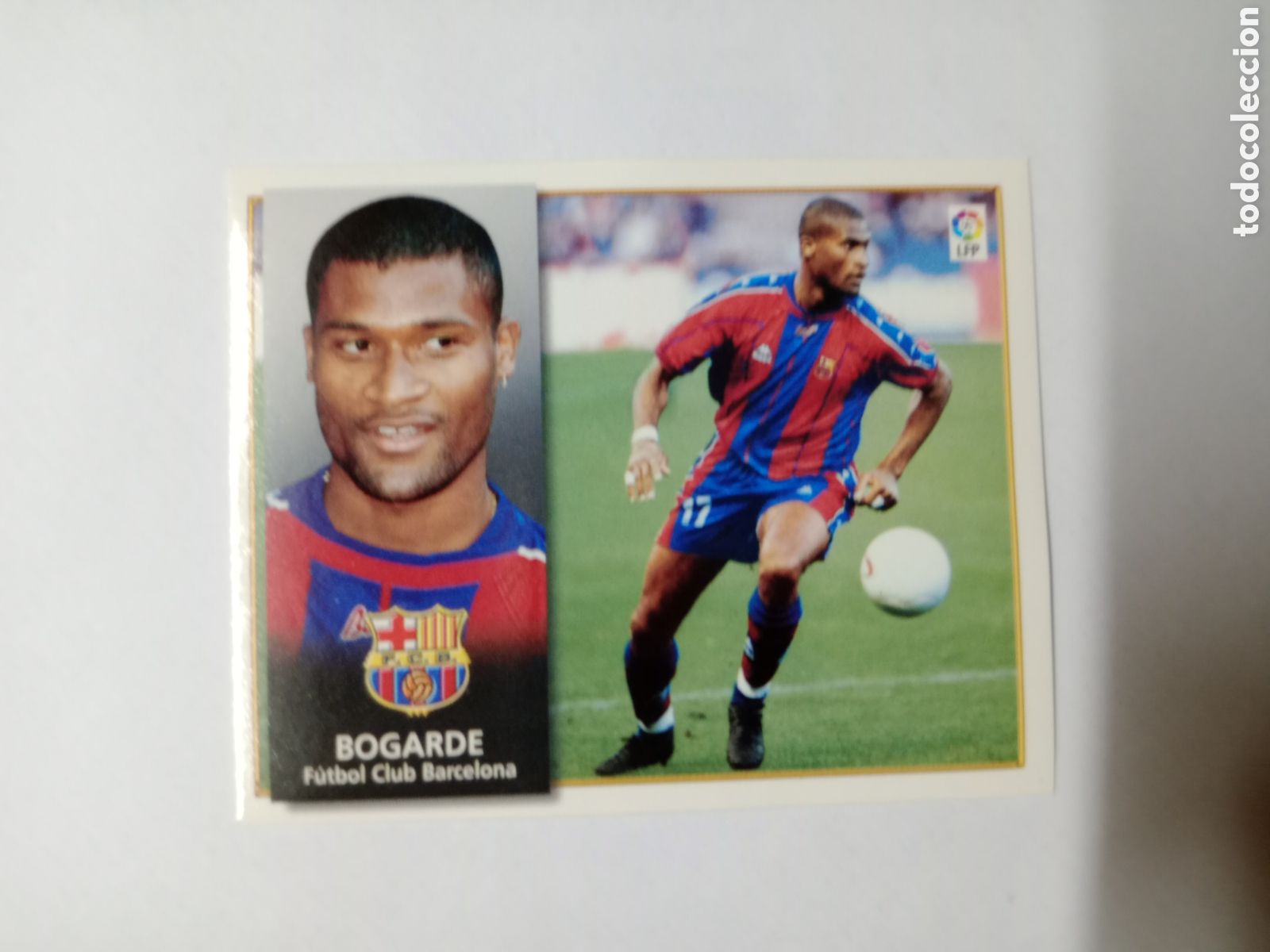 Cromos de f&uacute;tbol: 98-99 ESTE CROMO NUEVO NUNCA PEGADO EN BUEN ESTADO BOGARDE