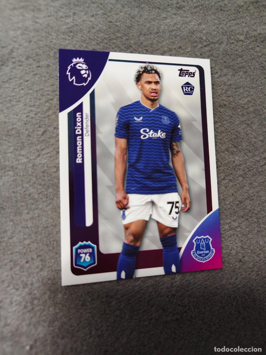 Cromos de f&uacute;tbol: 134 PREMIER LEAGUE 2025 26 ROMAN DIXON ROOKIE EVERTON TOPPS 25 2026 TRADING CARDS AAL