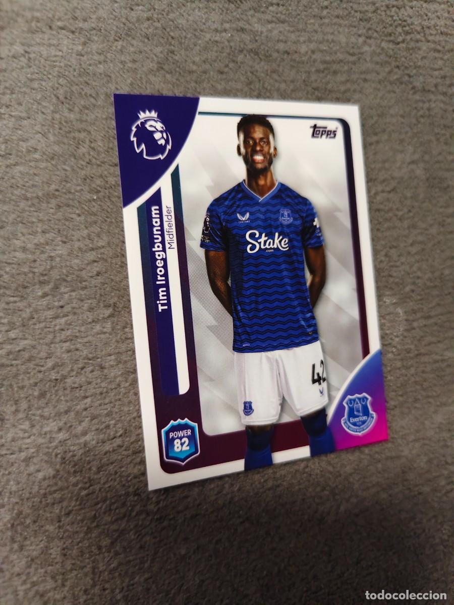 Cromos de f&uacute;tbol: 135 PREMIER LEAGUE 2025 26 TIM IROEGBUNAM EVERTON TOPPS 25 2026 TRADING CARDS AAL