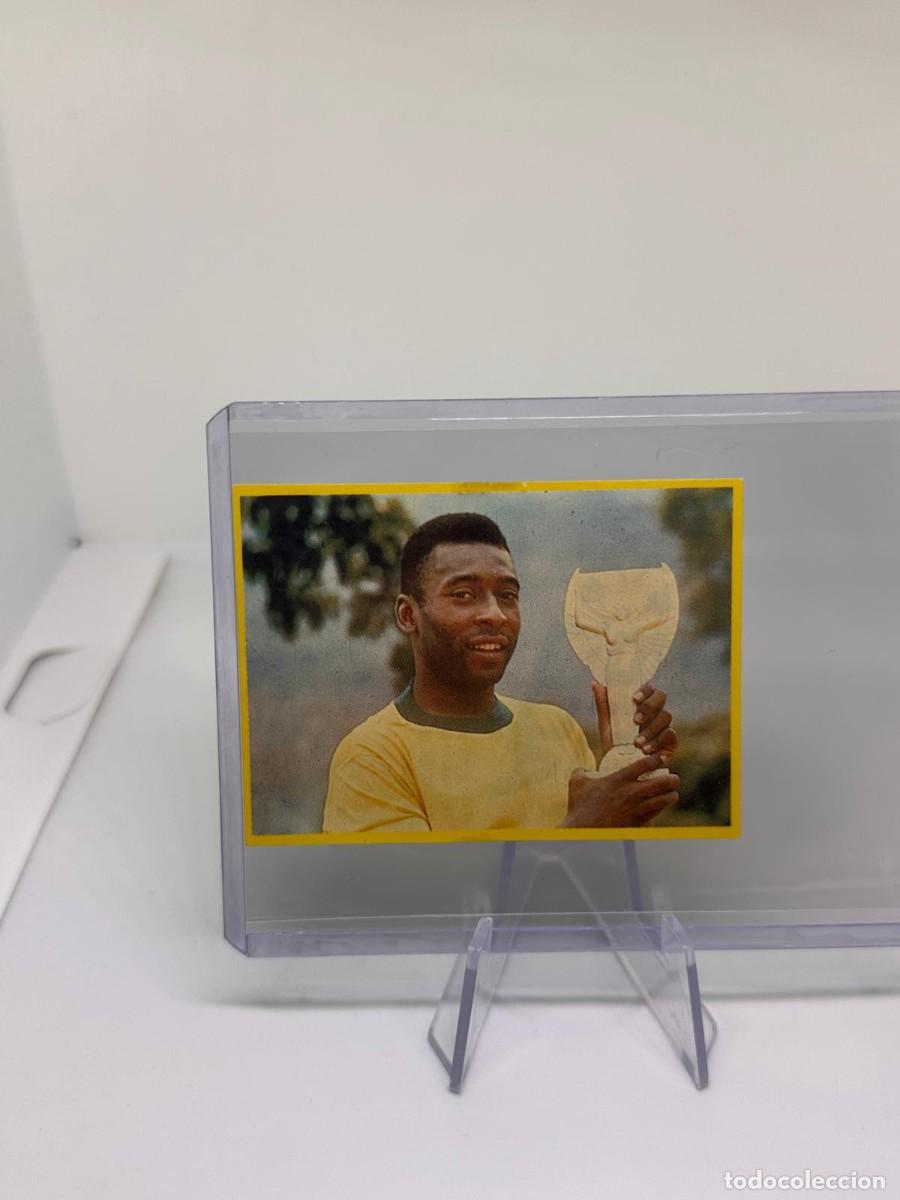 Cromos de f&uacute;tbol: Pele Brasil 76 Danone Futbol en Accion 1982
