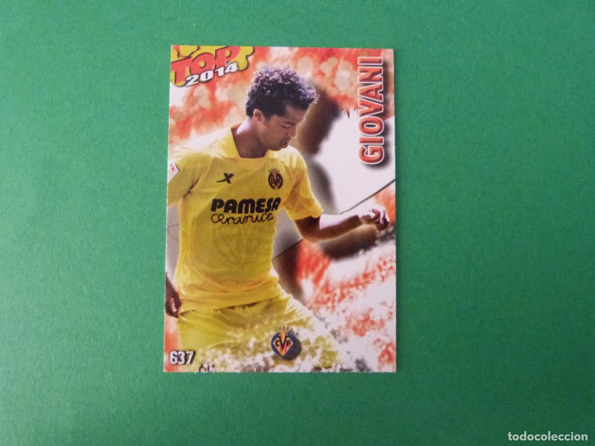 Football Stickers: TRADING CARD FUTBOL GIOVANI VILLARREAL C.F. MATE N&ordm; 637 FICHAS LIGA TOP MUNDICROMO 2013-2014/13-14