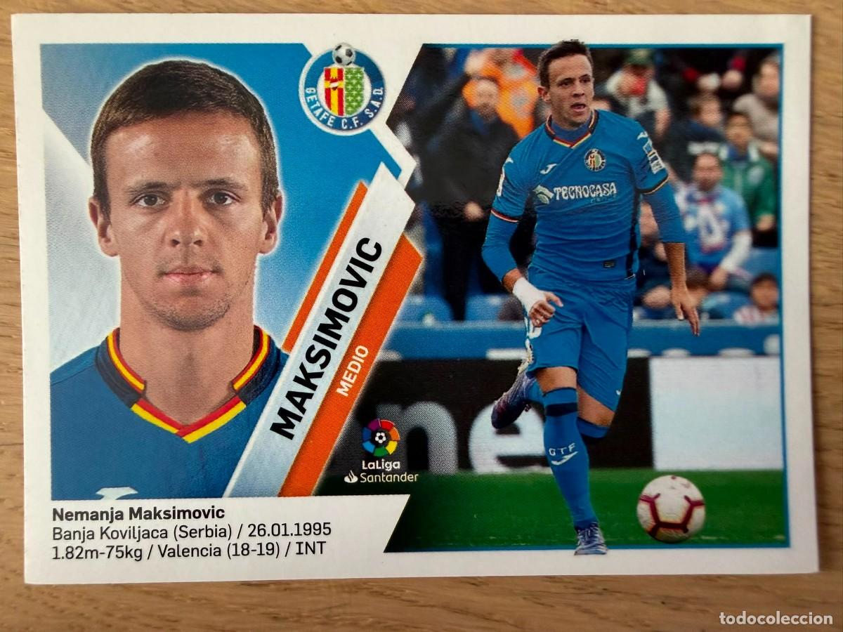 Football Stickers: 9 MAKSIMOVIC GETAFE 19 20 2019 2020 LIGA SANTANDER COLECCIONES ESTE SIN PEGAR STICKER