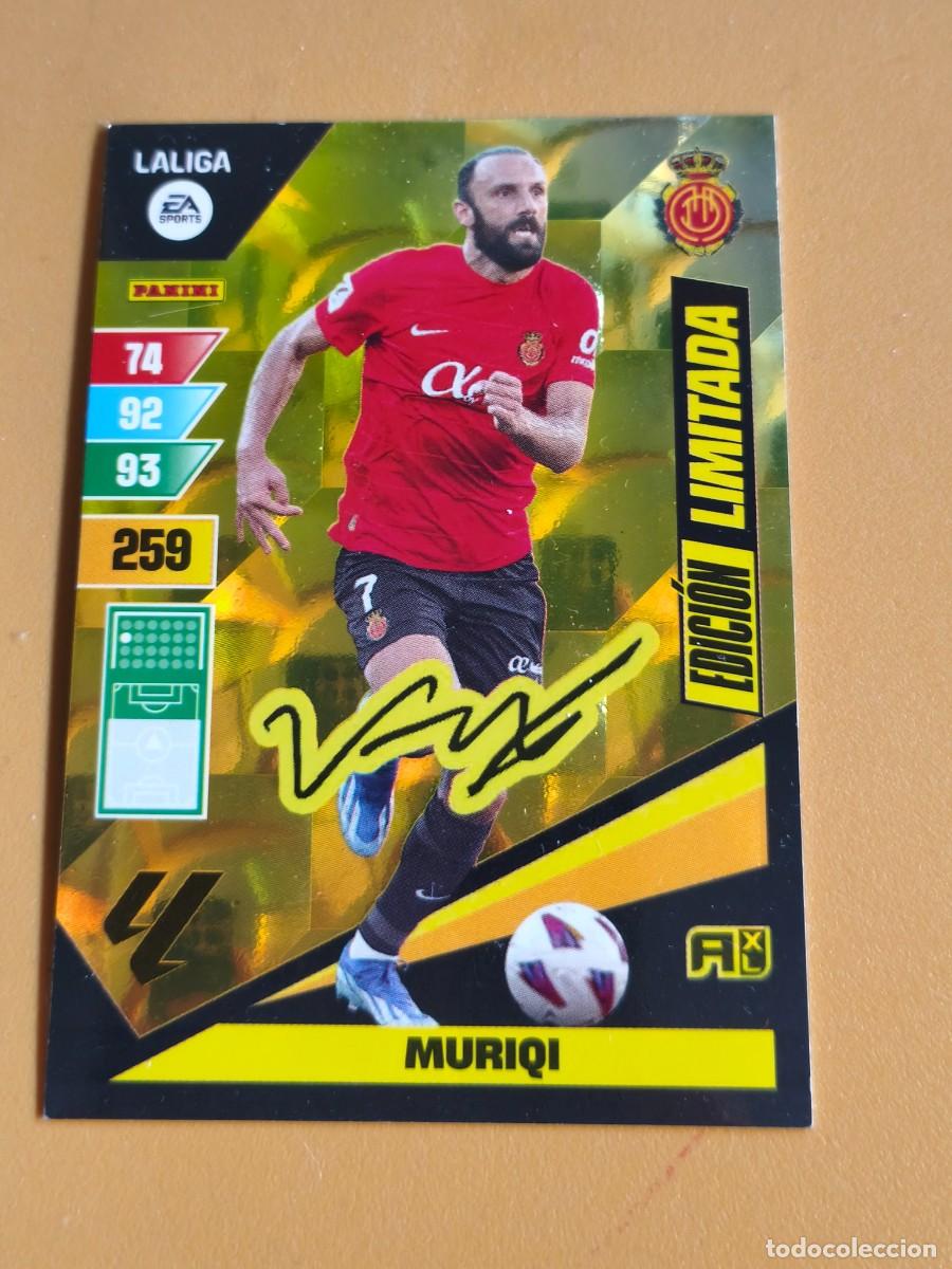 Cromos de f&uacute;tbol: muriqi, adrenalyn 2023 24 edicion limitada firmada