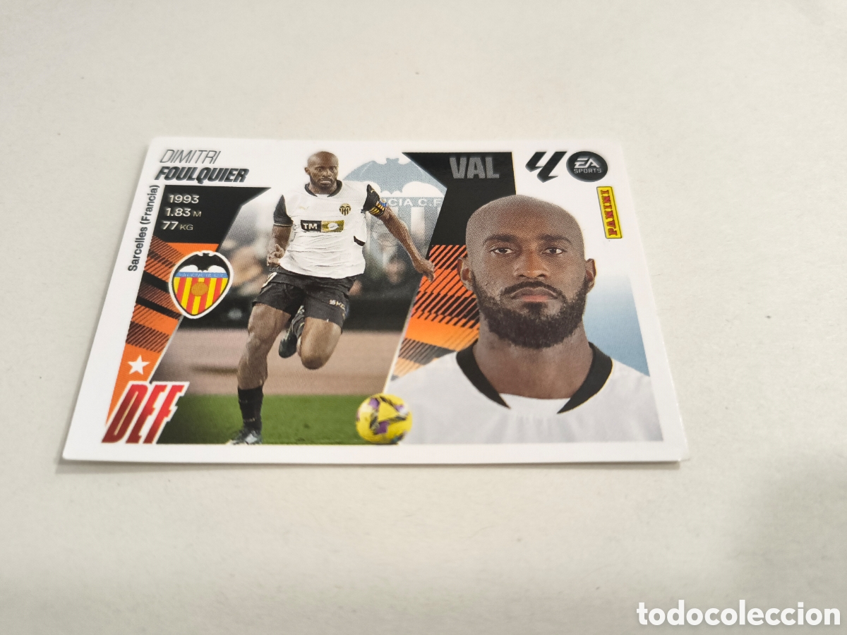 Figurine di Calcio: LIGA 2025 26 PANINI ESTE, DIMITRI FOULQUIER (VALENCIA)