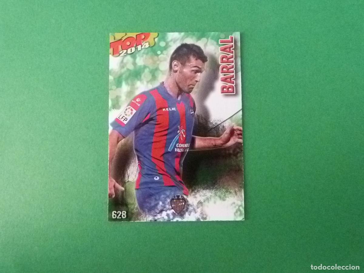 Cromos de f&uacute;tbol: TRADING CARD FUTBOL BARRAL LEVANTE U.D. BRILLO N&ordm; 628 FICHAS LIGA TOP MUNDICROMO 2013-2014/13-14