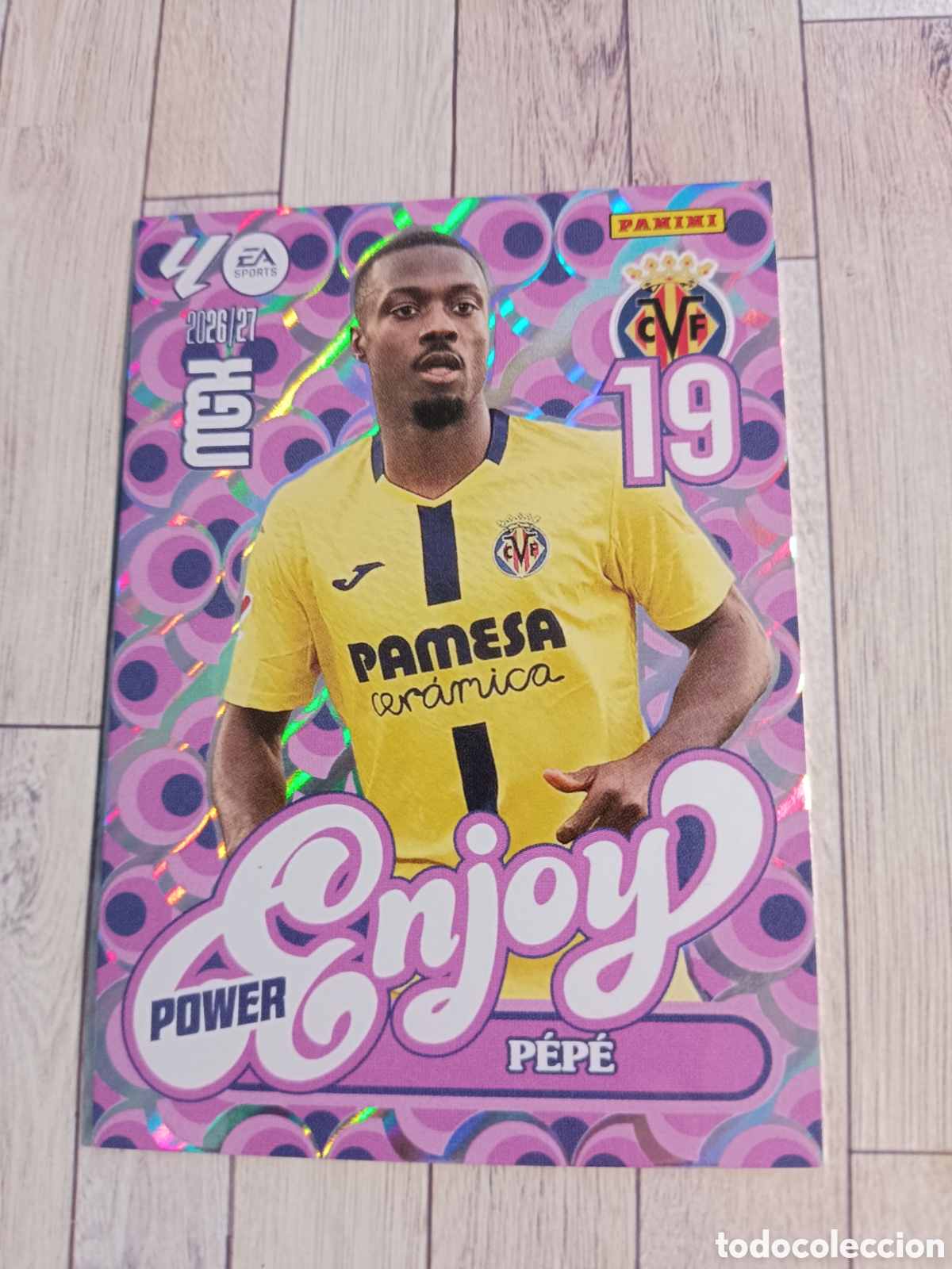 Cromos de Futebol: 386P NICOLAS PEPE VILLARREAL ENJOY POWER MEGACRACKS MGK 26 27 PANINI 2026 2027
