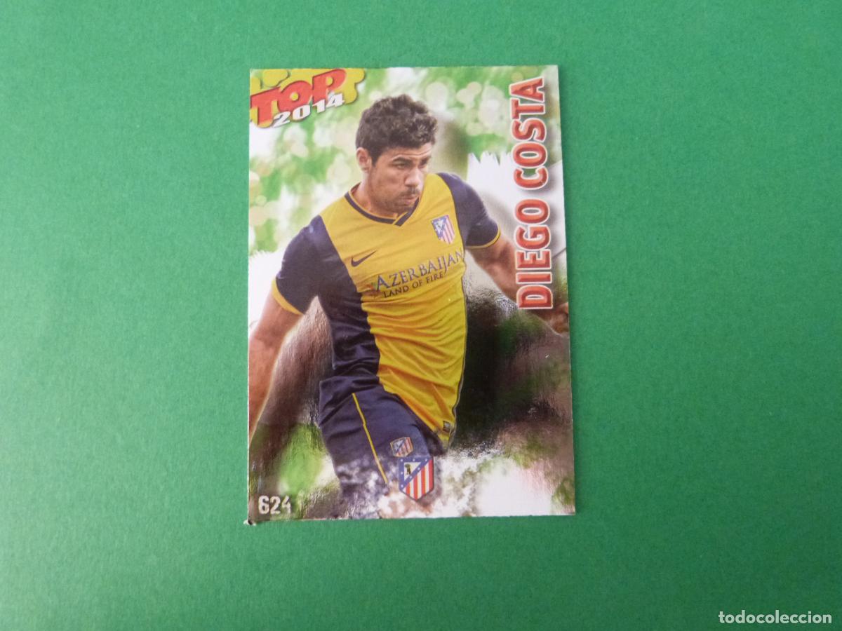 Football Stickers: TRADING CARD FUTBOL DIEGO COSTA ATLETICO DE MADRID N&ordm; 624 FICHAS LIGA TOP MUNDICROMO 2013-2014/13-14
