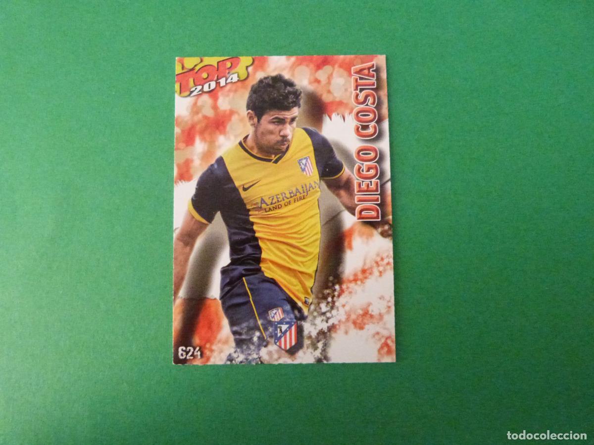 Fu&szlig;ball-Sticker: TRADING CARD FUTBOL DIEGO COSTA ATLETICO DE MADRID N&ordm; 624 FICHAS LIGA TOP MUNDICROMO 2013-2014/13-14