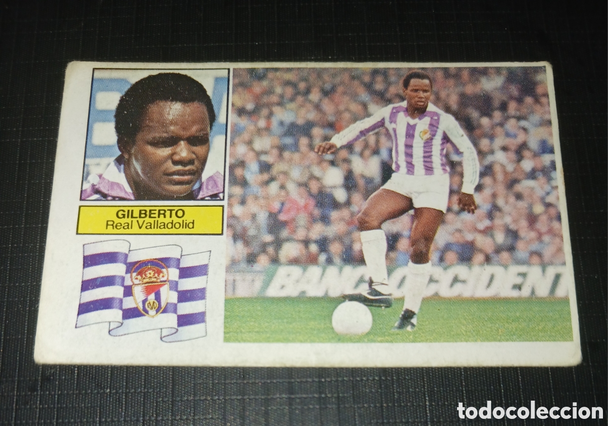 Fu&szlig;ball-Sticker: Cromo Gilberto Real Valladolid Ed. Este Liga 1982 1983 82-83 Sin pegar, nunca pegado