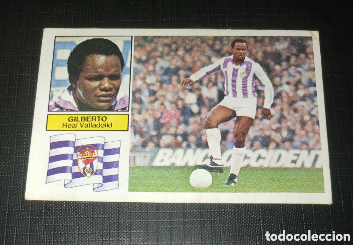 Fu&szlig;ball-Sticker: Cromo Gilberto Real Valladolid Ed. Este Liga 1982 1983 82-83 Sin pegar, nunca pegado